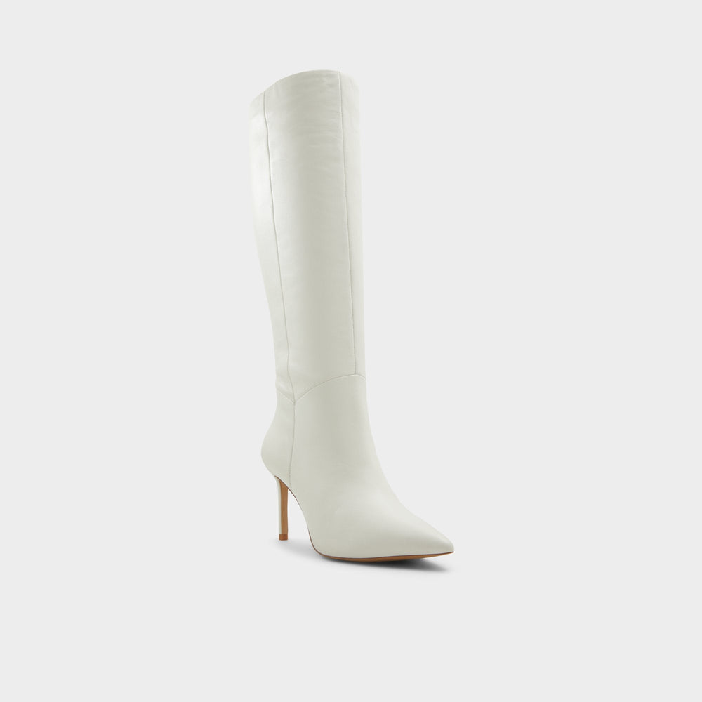 White/Bone Laroche White/Bone Women's Tall Boots - Knee-high boot, Stiletto heel | Aldo