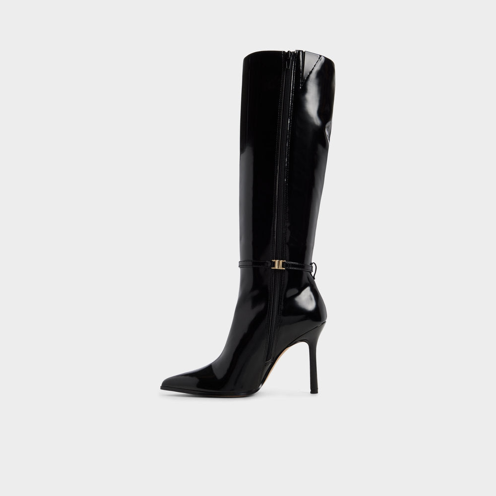 Black Maellie in Black - Knee-high boot, Stiletto heel | Aldo