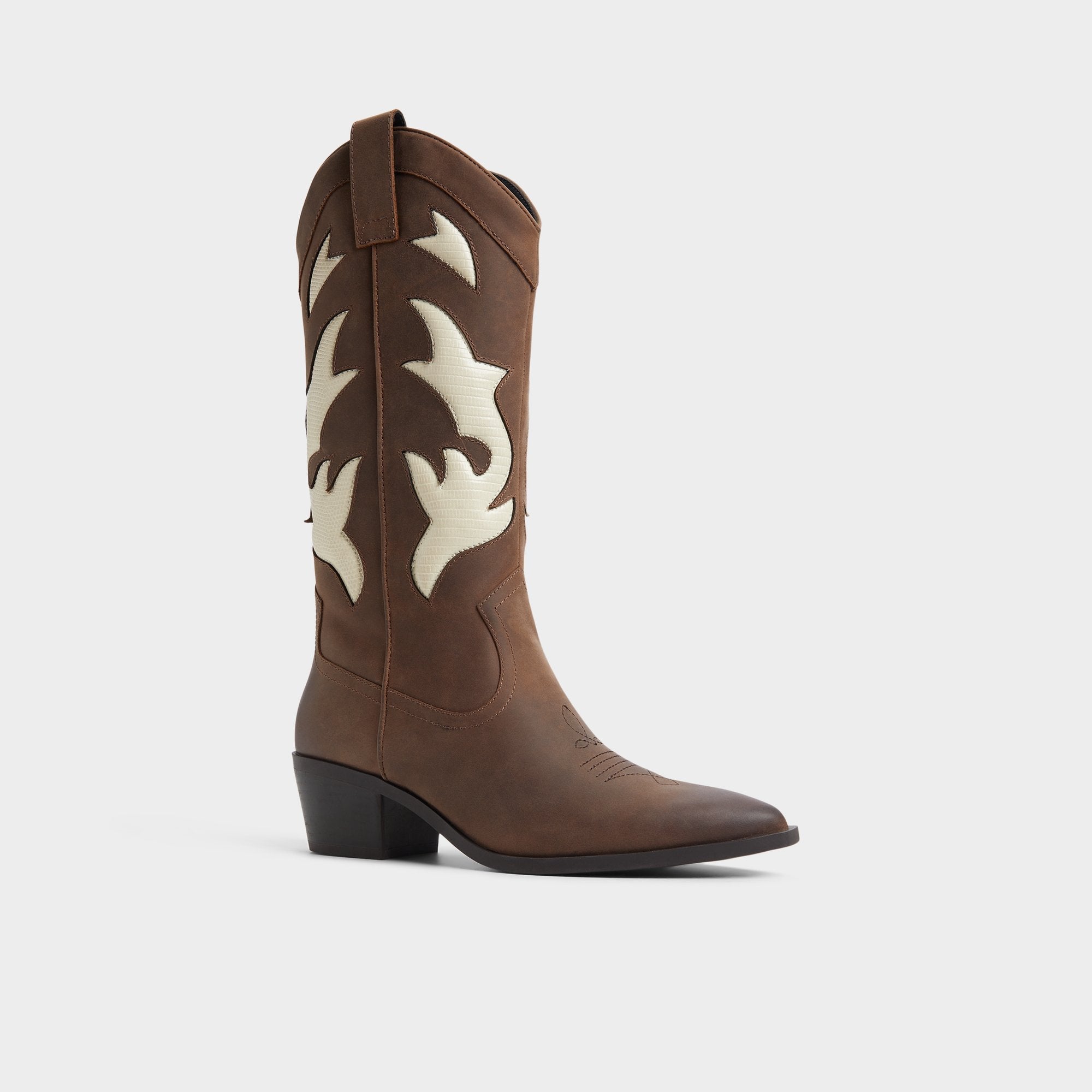 Royal Brown Nebraska Royal Brown Women's Western - Mid-calf western boot | Aldo