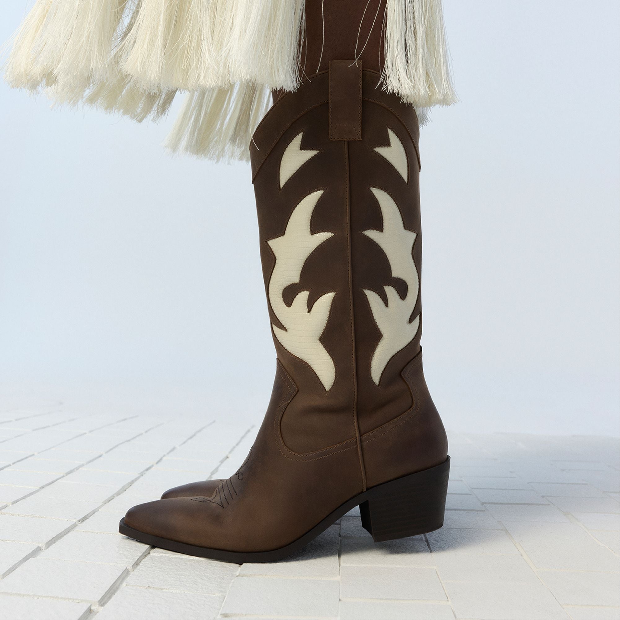 Royal Brown Nebraska Royal Brown Women's Western - Mid-calf western boot | Aldo