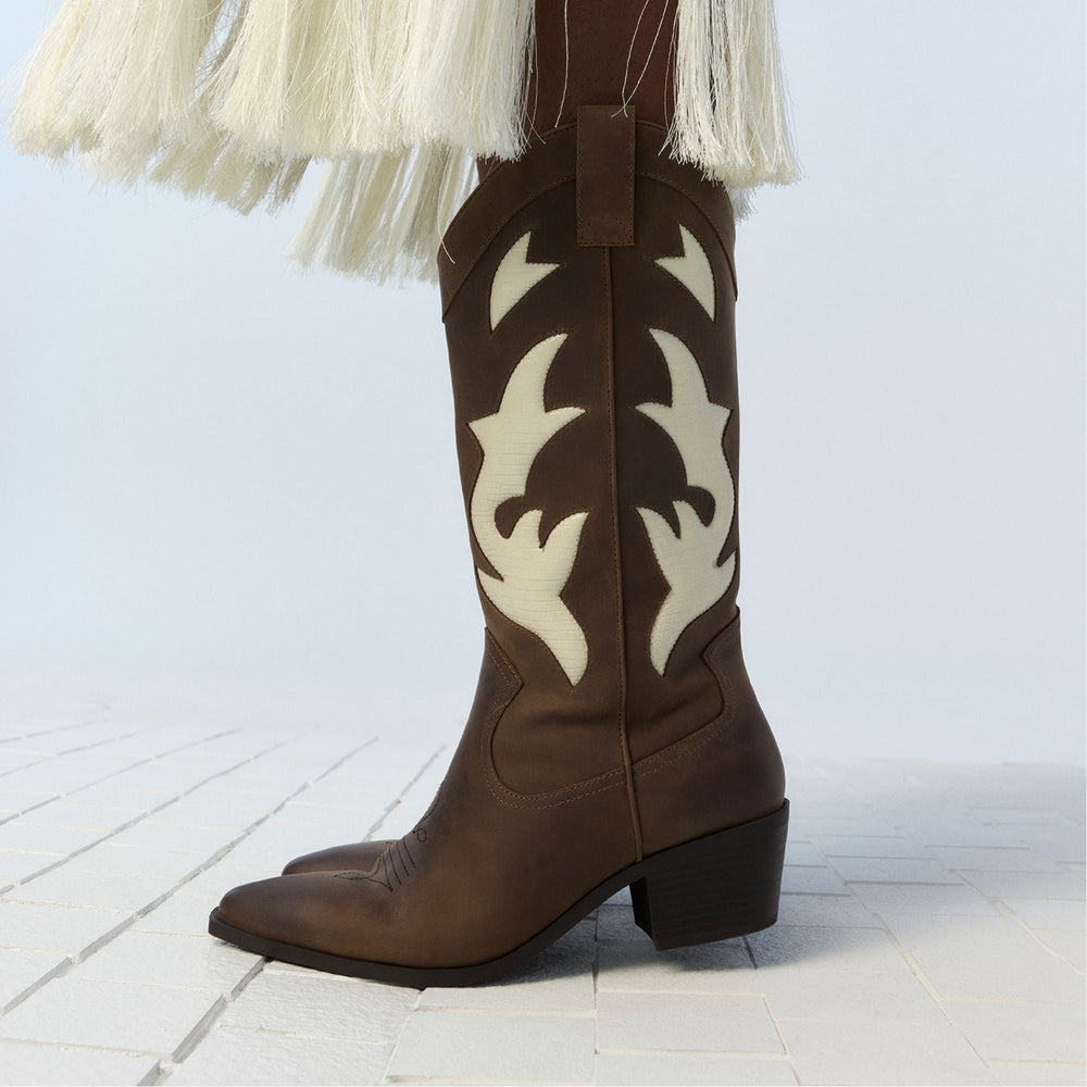 Royal Brown Nebraska Royal Brown Women's Western - Mid-calf western boot | Aldo