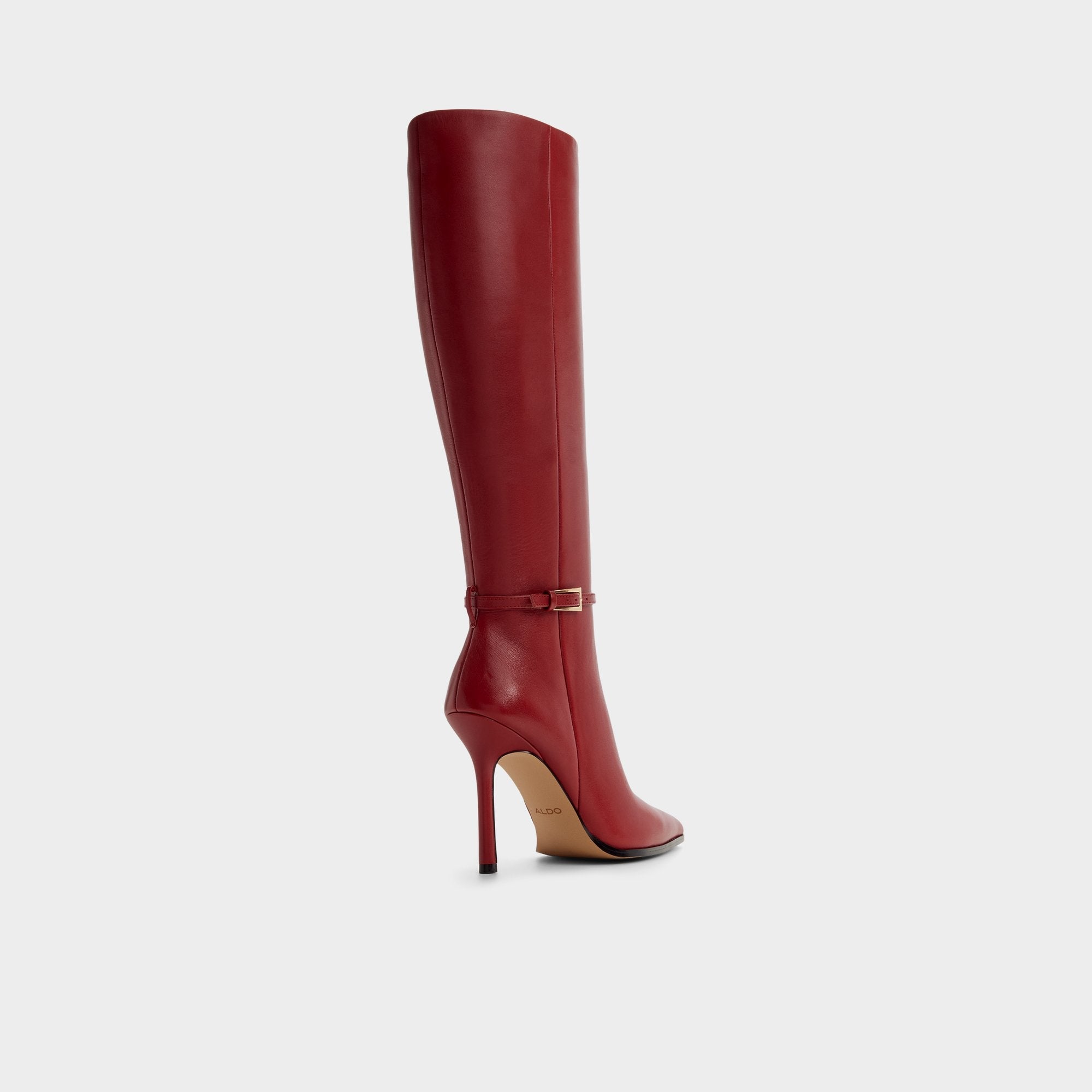 Dark Red Maellie in Dark Red - Knee-high boot, Stiletto heel | Aldo