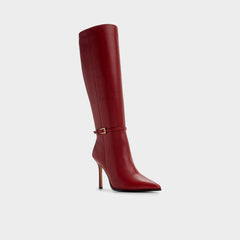 Dark Red Maellie in Dark Red - Knee-high boot, Stiletto heel | Aldo