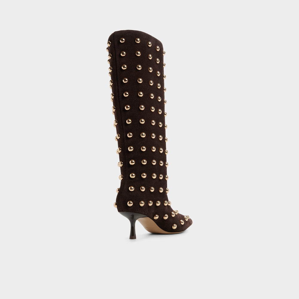 Medium Brown Selora in Medium Brown - Knee-high boot, Stiletto heel | Aldo