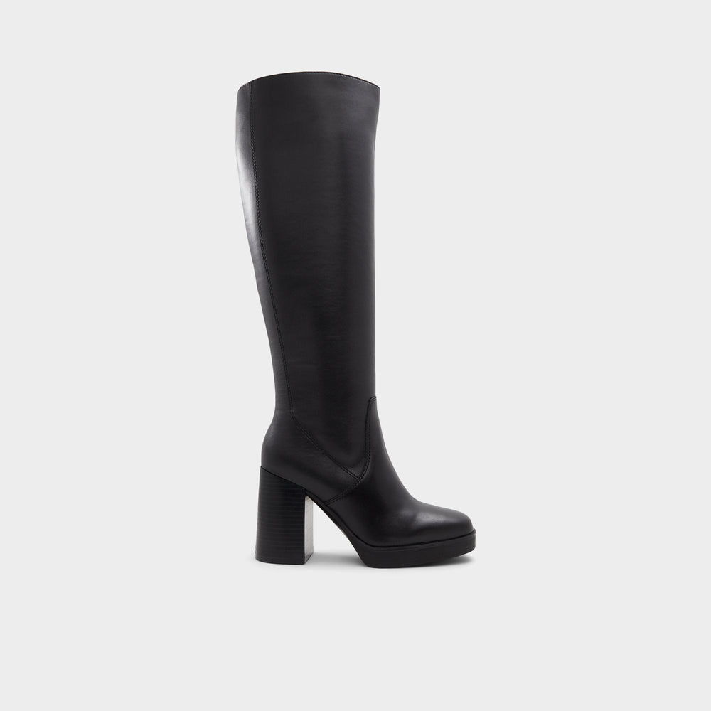 Black Equine Black Women's Tall Boots - Knee-high boot, Black | Aldo