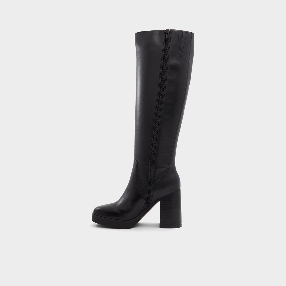 Black Equine Black Women's Tall Boots - Knee-high boot, Black | Aldo