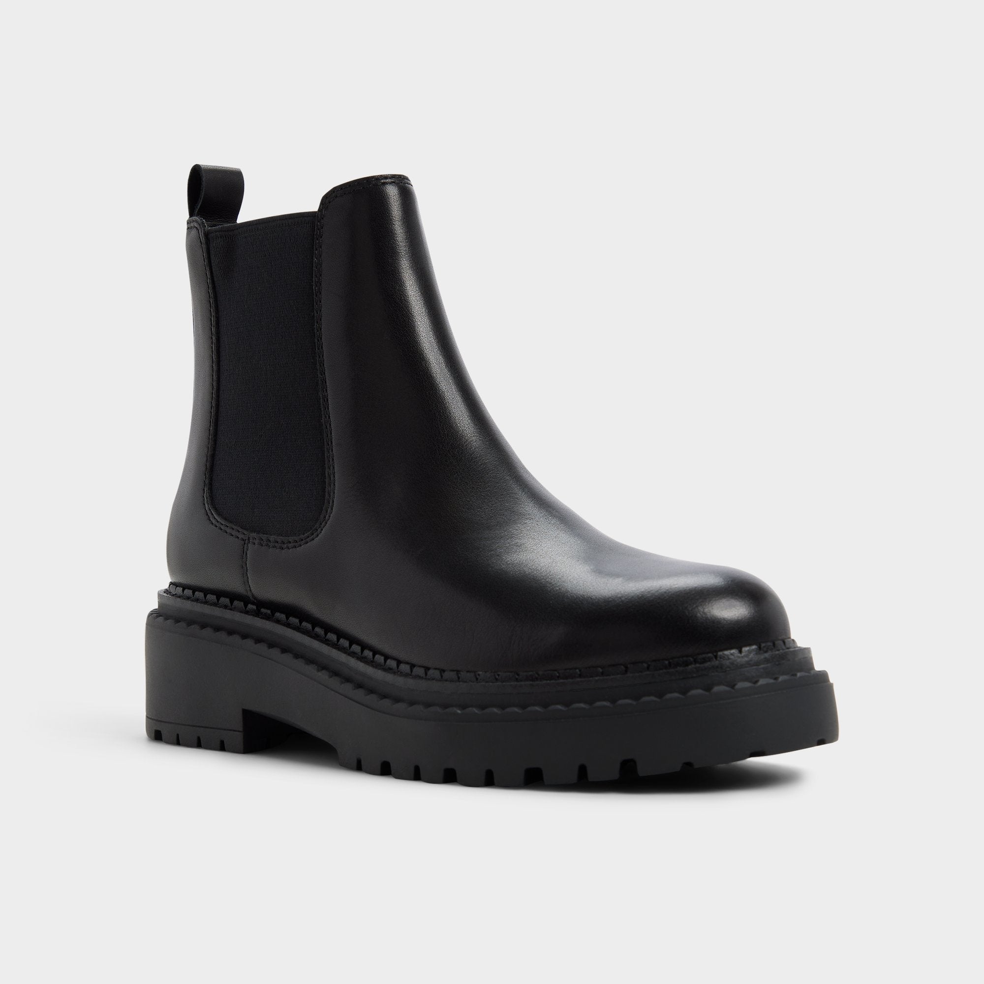 Black Bestina in Black - Chelsea boot, Lug sole | Aldo