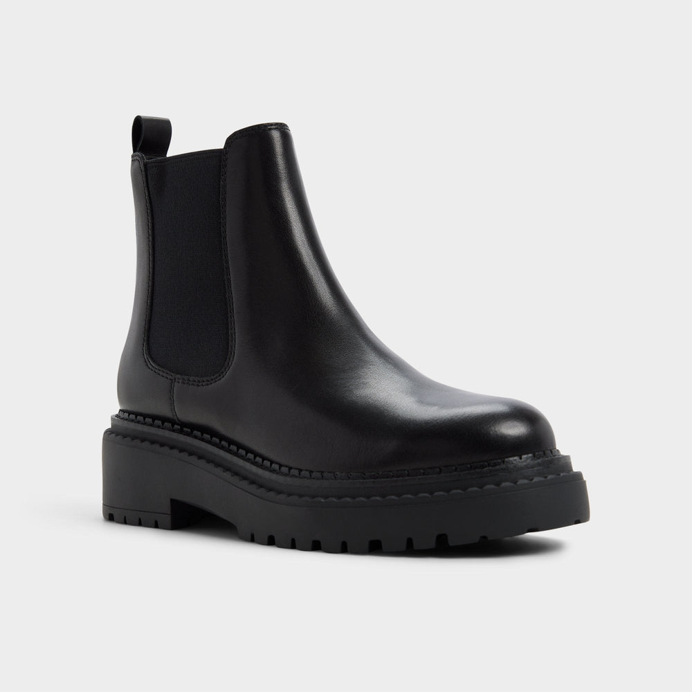 Black Bestina in Black - Chelsea boot, Lug sole | Aldo
