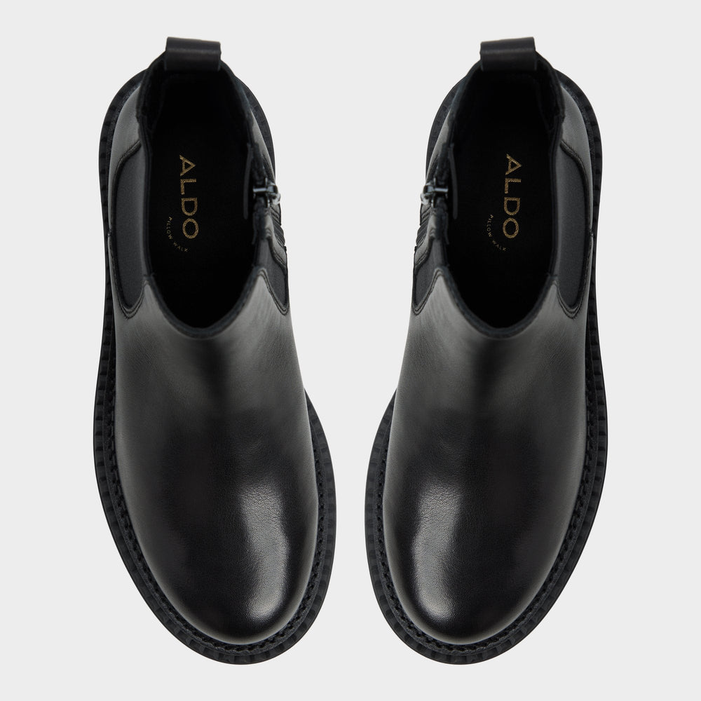 Black Bestina in Black - Chelsea boot, Lug sole | Aldo