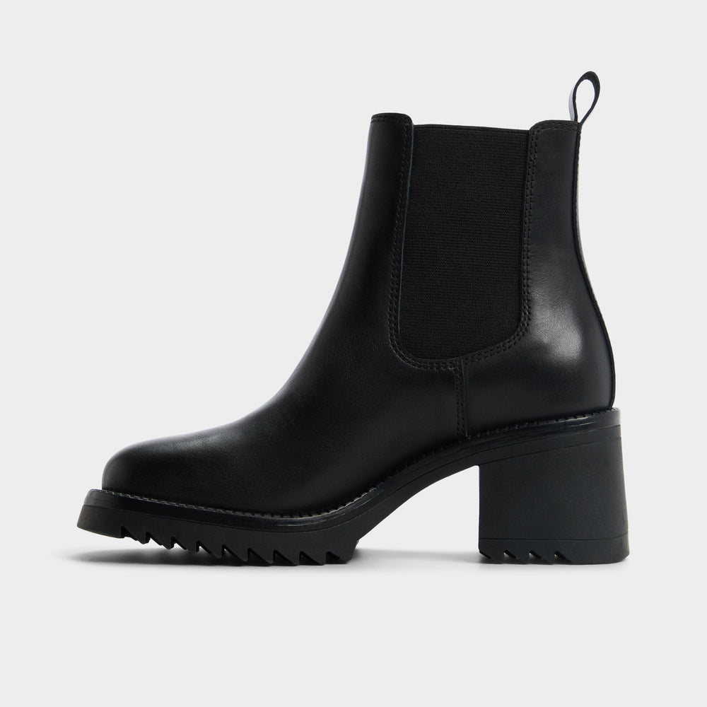 Black Anneliese in Black - Chelsea boot, Lug sole | Aldo