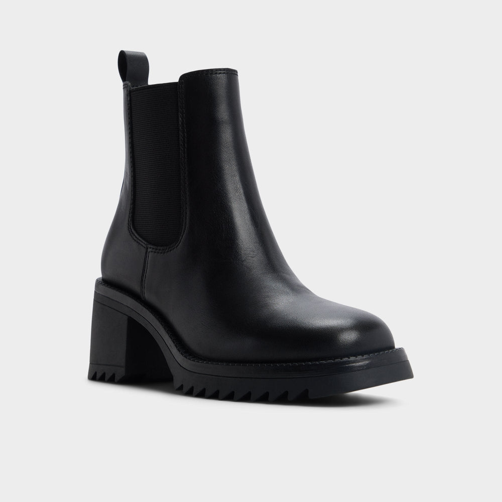 Black Anneliese in Black - Chelsea boot, Lug sole | Aldo