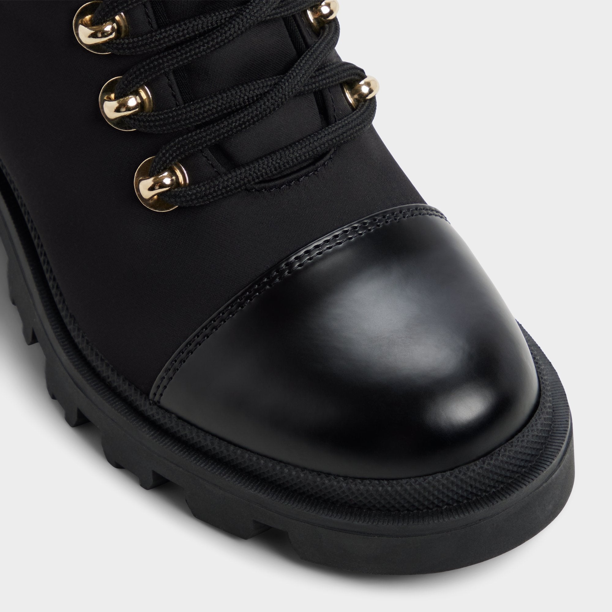 Black Mariettia in Black - Lace-up boot, Lug sole | Aldo