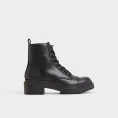 Black Goer Black Women's Casual boots - Combat ankle boot, Lug sole | Aldo