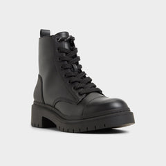 Black Goer Black Women's Casual boots - Combat ankle boot, Lug sole | Aldo