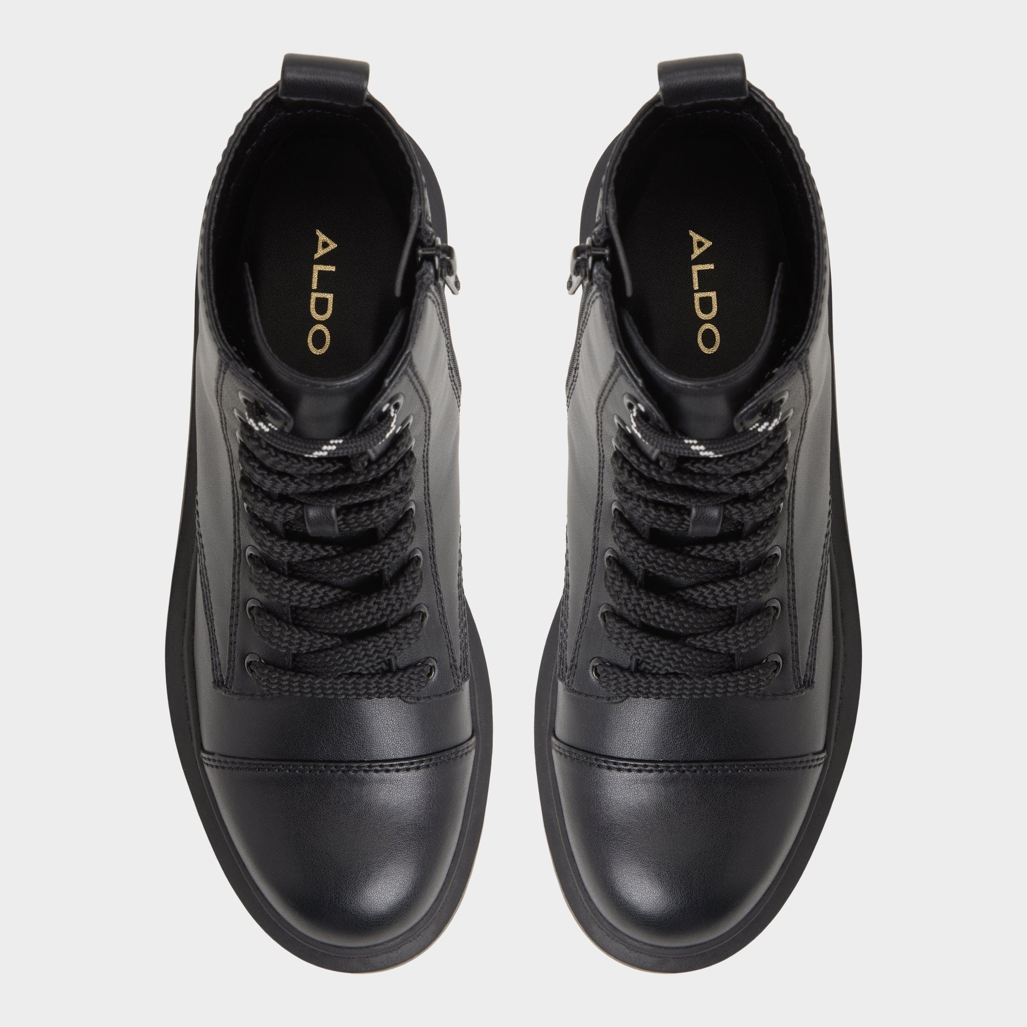 Black Goer Black Women's Casual boots - Combat ankle boot, Lug sole | Aldo