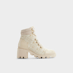 Other white Mariettia in Other White - Lace-up boot, Lug sole | Aldo