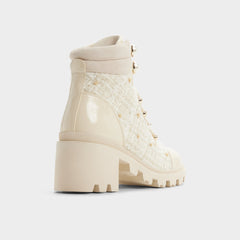 Other white Mariettia in Other White - Lace-up boot, Lug sole | Aldo