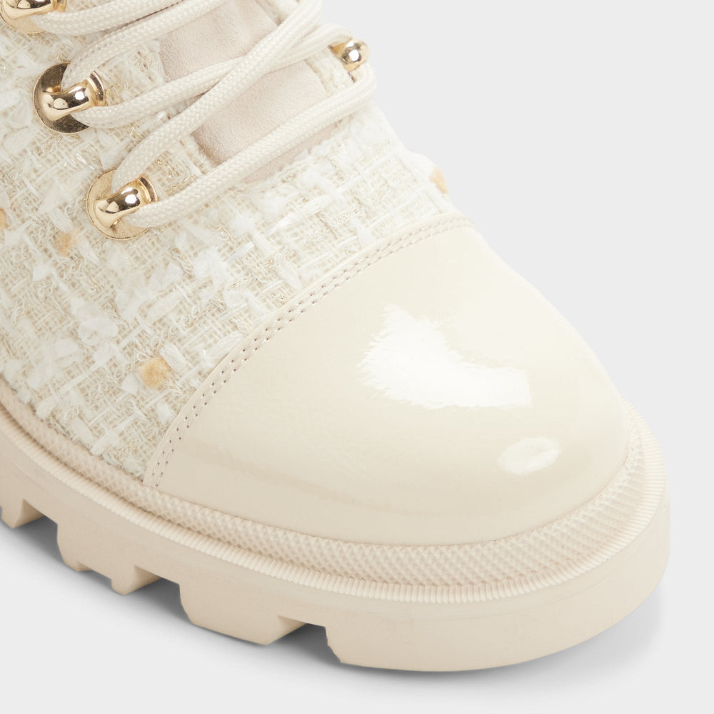 Other white Mariettia in Other White - Lace-up boot, Lug sole | Aldo