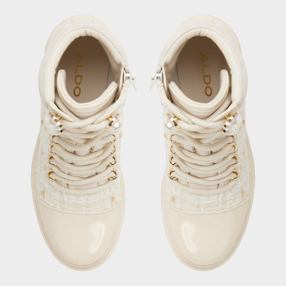 Other white Mariettia in Other White - Lace-up boot, Lug sole | Aldo