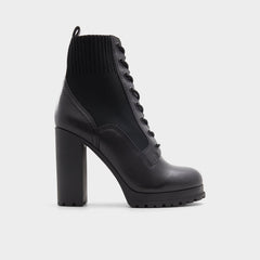 Black Rebellious Black Women's Combat boots - Combat ankle boot, Lug sole | Aldo