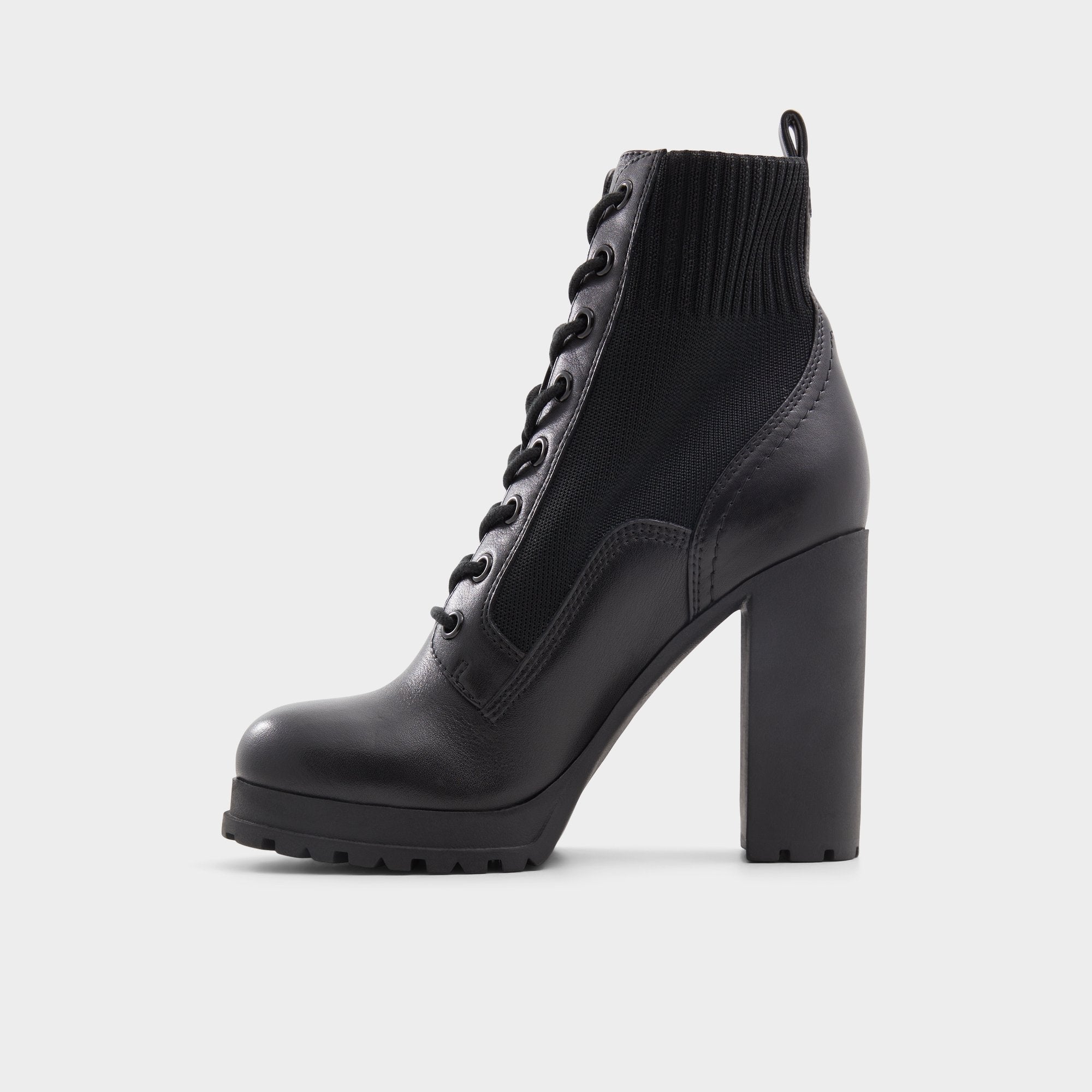 Black Rebellious Black Women's Combat boots - Combat ankle boot, Lug sole | Aldo