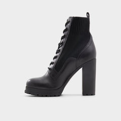 Black Rebellious Black Women's Combat boots - Combat ankle boot, Lug sole | Aldo