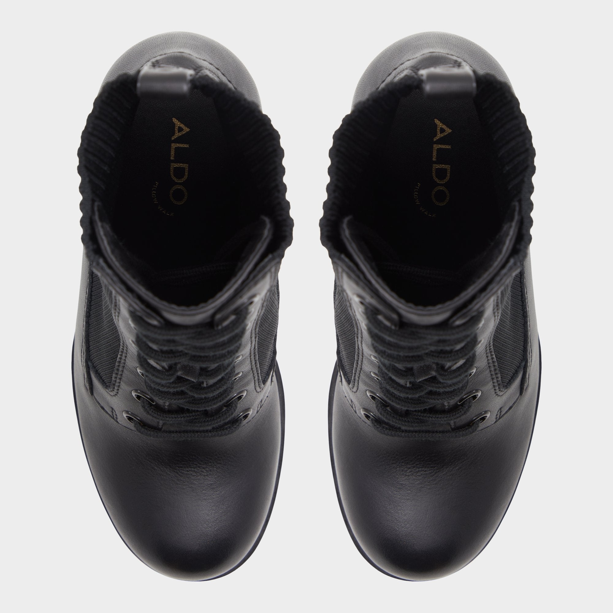 Black Rebellious Black Women's Combat boots - Combat ankle boot, Lug sole | Aldo