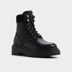 Black Lewellan in Black - Hiking boot, Lug sole | Aldo