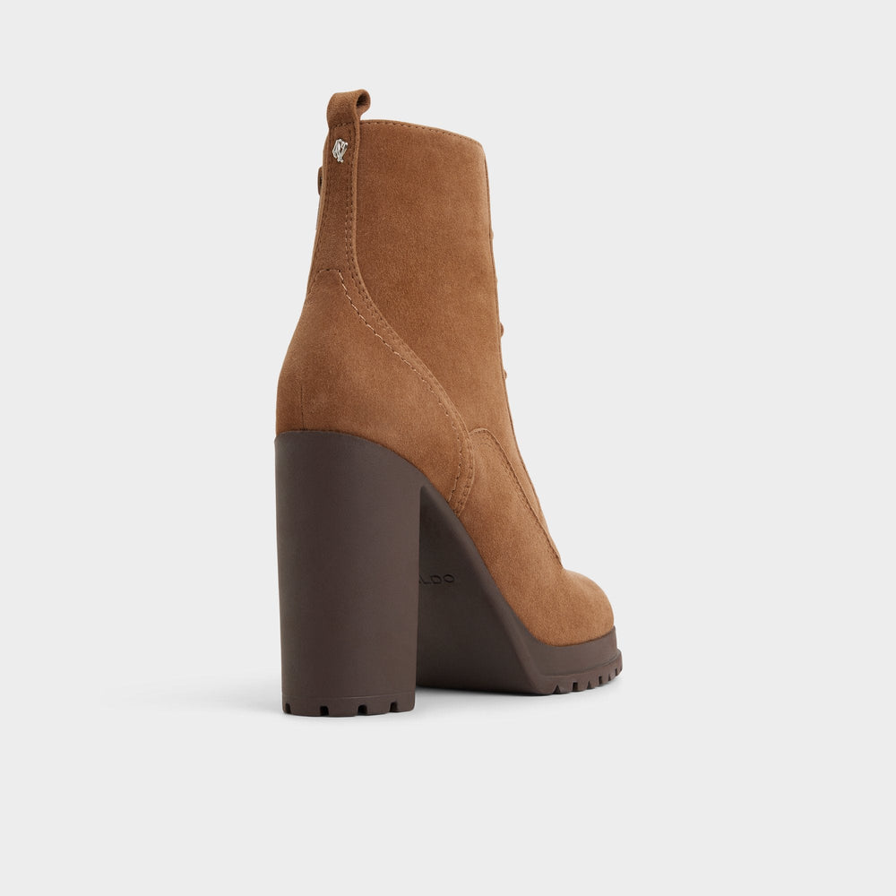 Light brown Rebelliously in Light Brown - Combat ankle boot, Lug sole | Aldo
