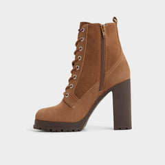 Light brown Rebelliously in Light Brown - Combat ankle boot, Lug sole | Aldo