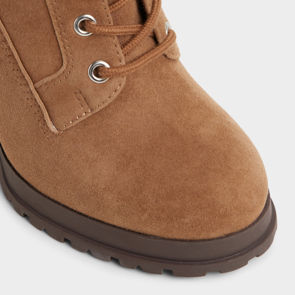 Light brown Rebelliously in Light Brown - Combat ankle boot, Lug sole | Aldo