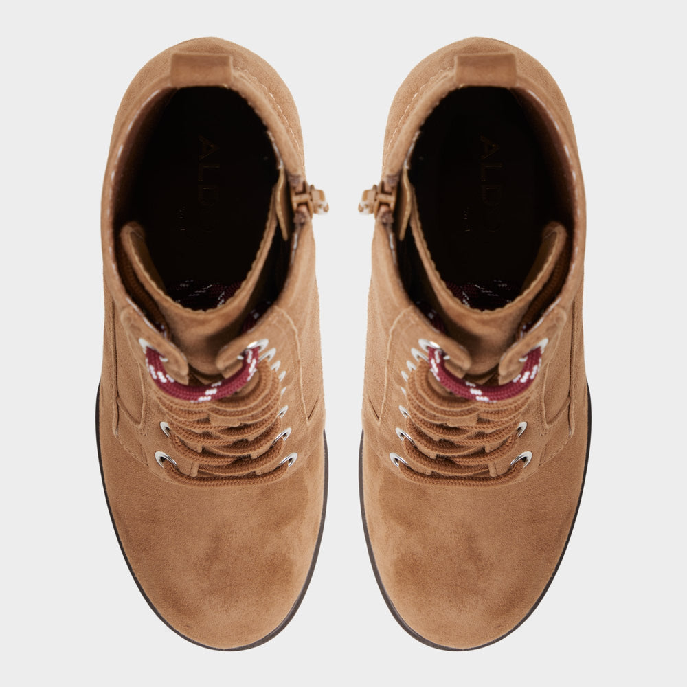 Light brown Rebelliously in Light Brown - Combat ankle boot, Lug sole | Aldo