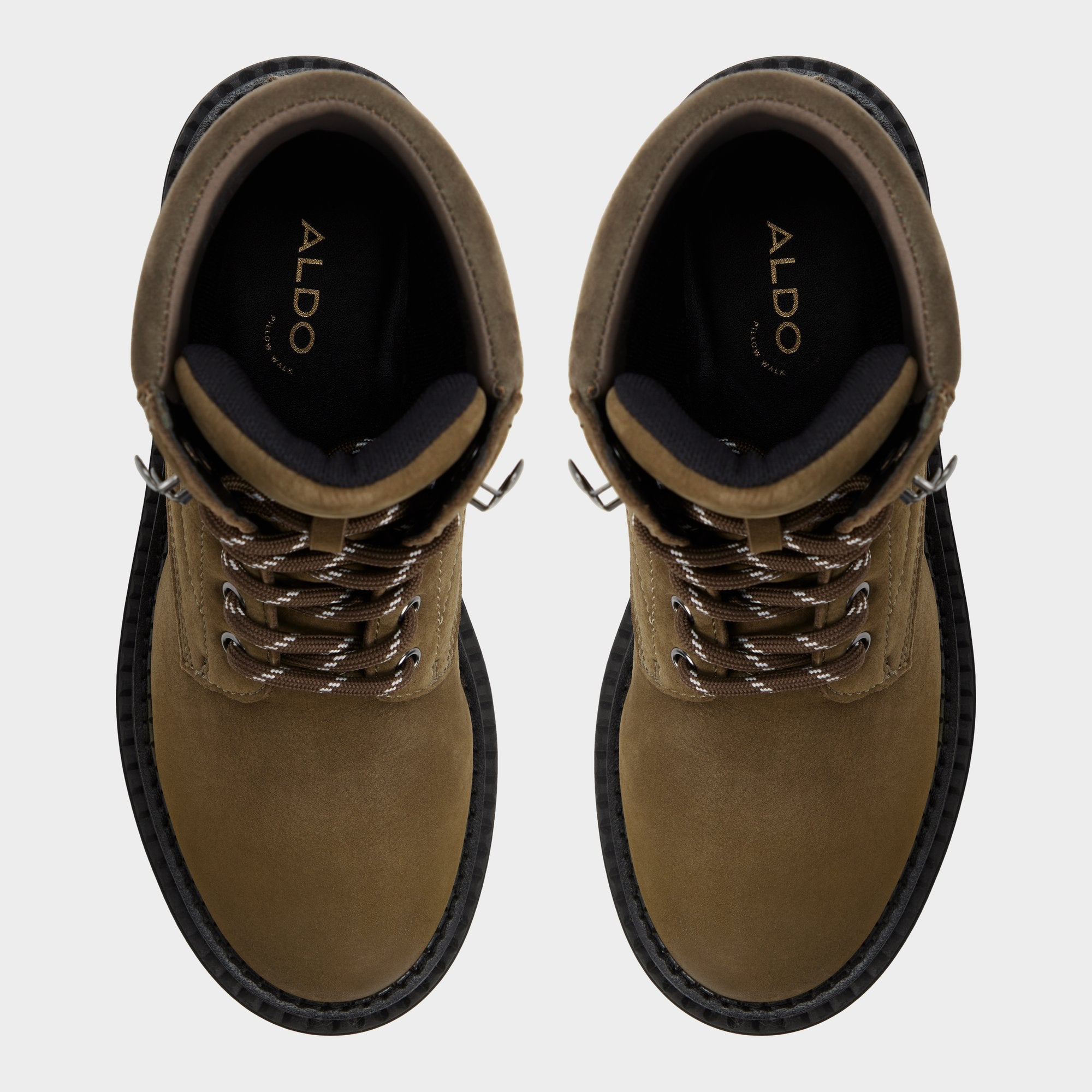 Dark green Lewellan in Dark Green - Hiking boot, Lug sole | Aldo