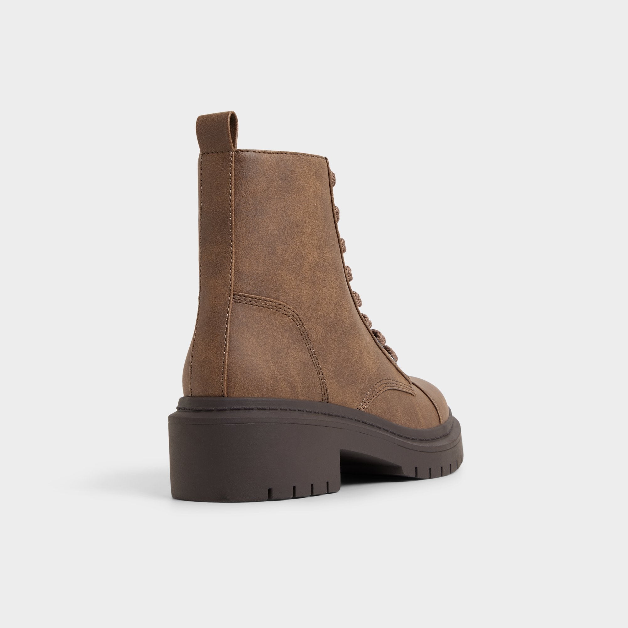 Medium brown Goer in Medium Brown - Combat ankle boot, Lug sole | Aldo