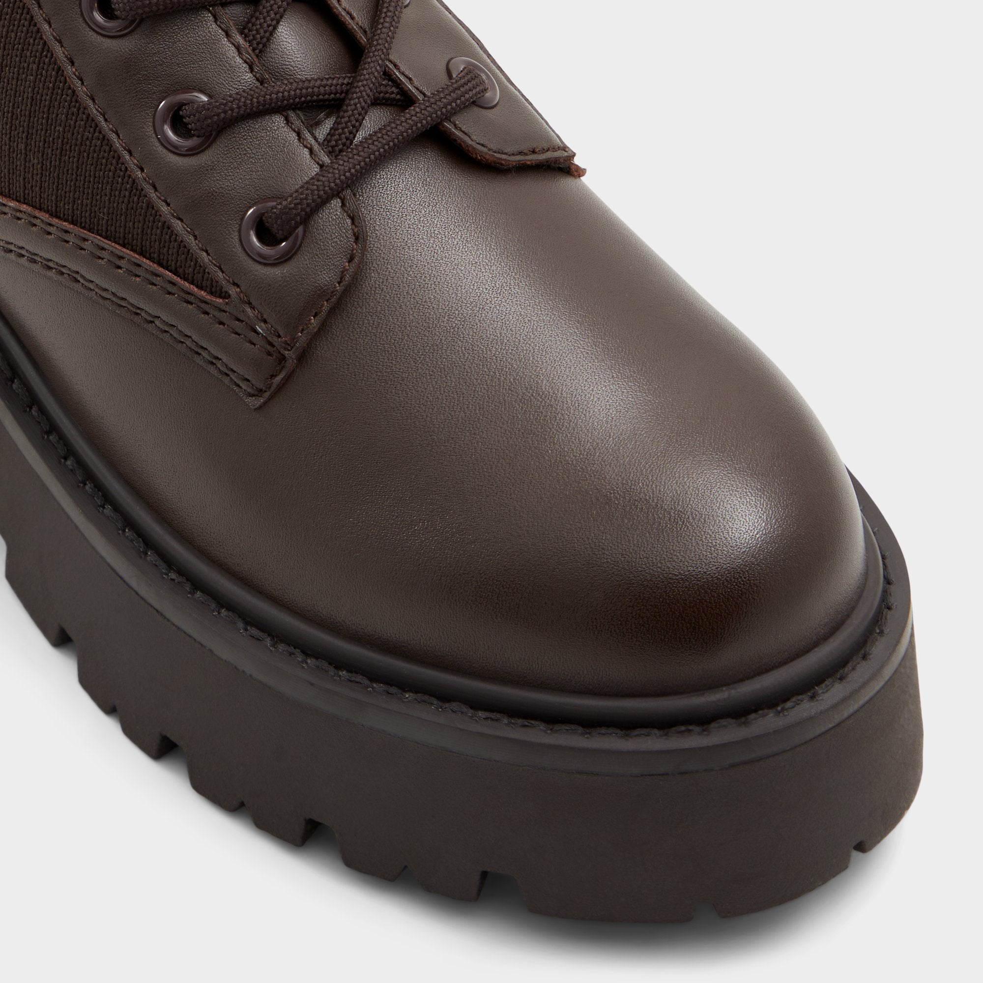 Brown Overflow Talaleryknit Brown Overflow Women's Combat boots - Combat ankle boot, Brown | Aldo