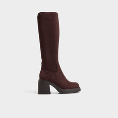 Dark Brown Auster in Dark Brown - Knee-high boot, Platform | Aldo
