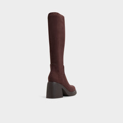 Dark Brown Auster in Dark Brown - Knee-high boot, Platform | Aldo
