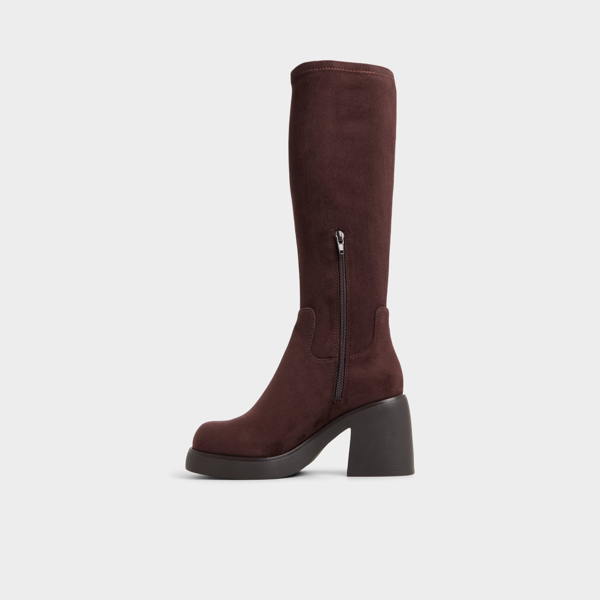 Dark Brown Auster in Dark Brown - Knee-high boot, Platform | Aldo