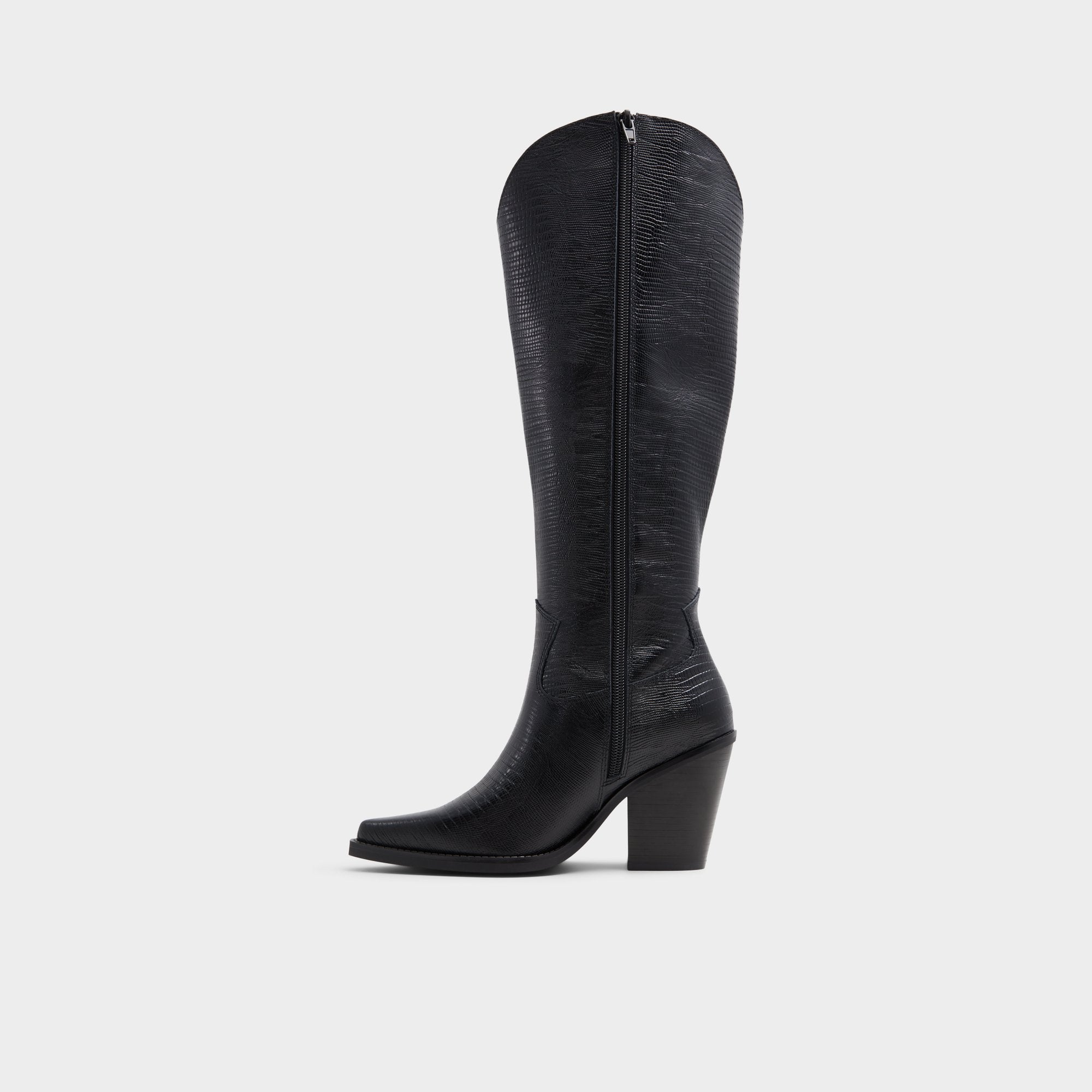 Black Nevada-wc Black Women's Western - Western knee-high boot, Black | Aldo
