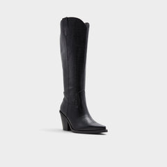Black Nevada-wc Black Women's Western - Western knee-high boot, Black | Aldo