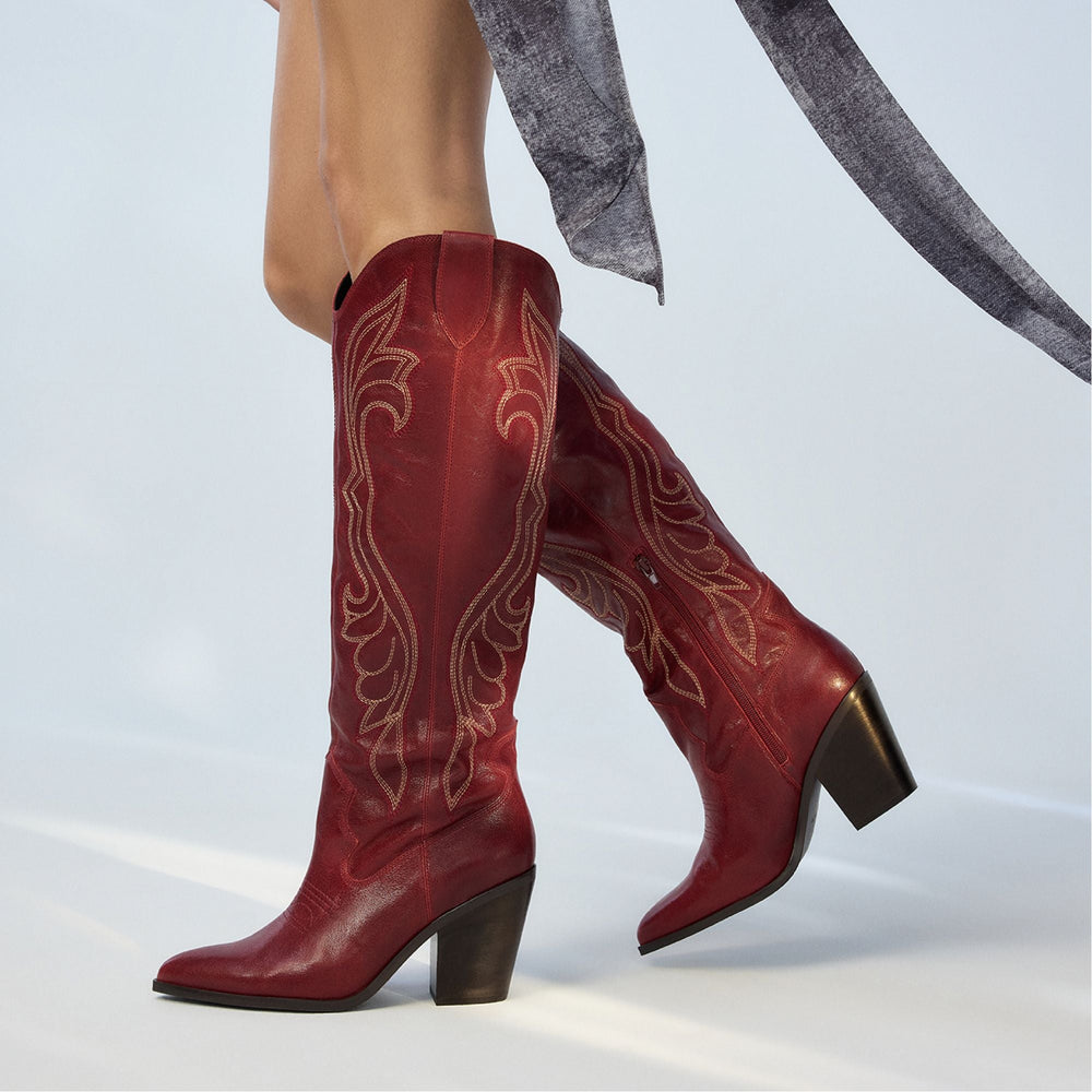 Medium red Alamo Medium Red Women's Western - Western boot | Aldo