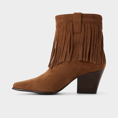 Dark Brown Jollene in Dark Brown - Western boot, Block heel | Aldo