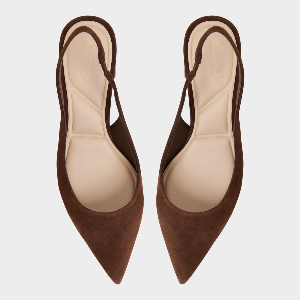 Dark brown Uliana in Dark Brown - Slingback heel, Block heel | Aldo
