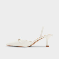 White/bone Nailah White/Bone Women's Kitten heels - Slingback heel, Kitten heel | Aldo