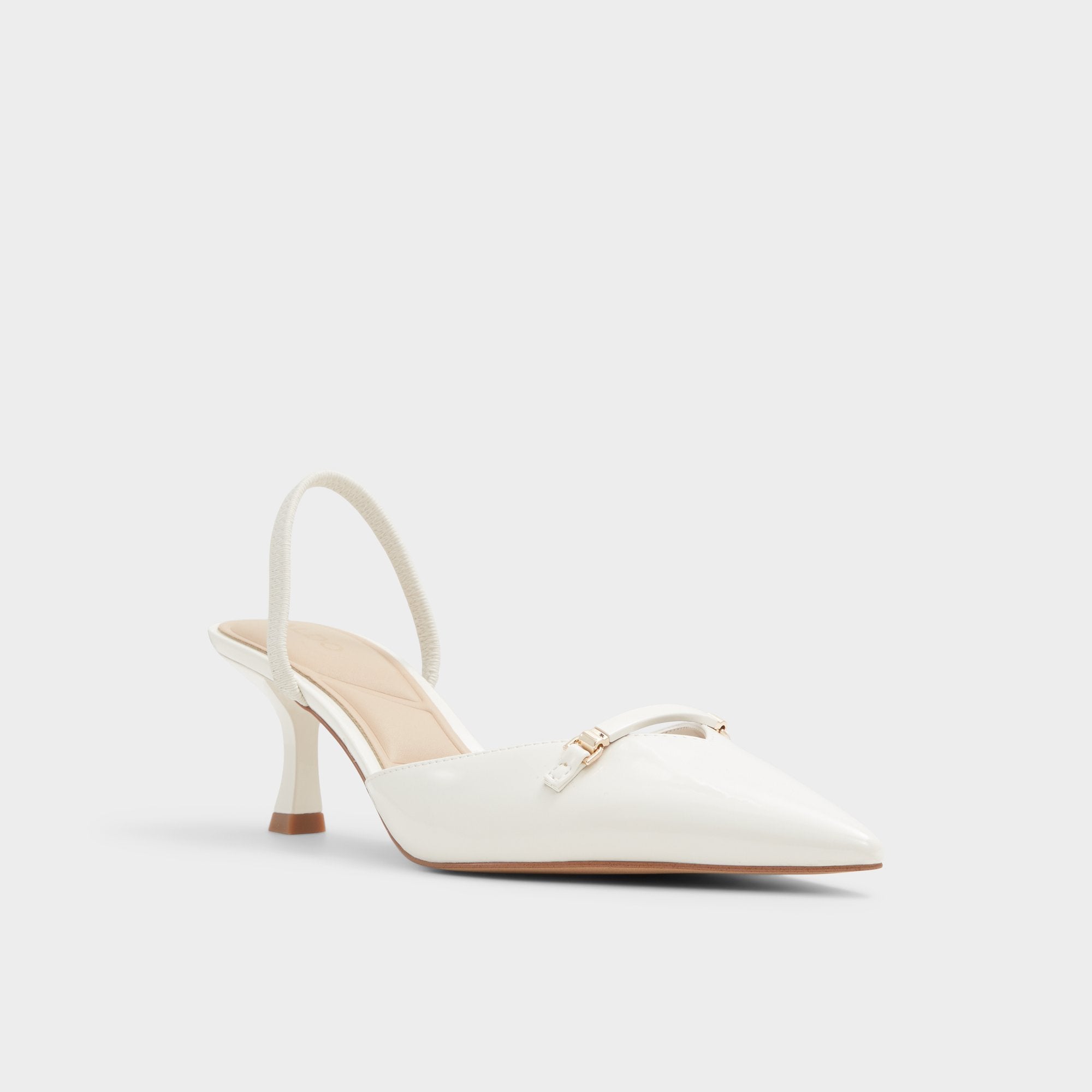 White/bone Nailah White/Bone Women's Kitten heels - Slingback heel, Kitten heel | Aldo