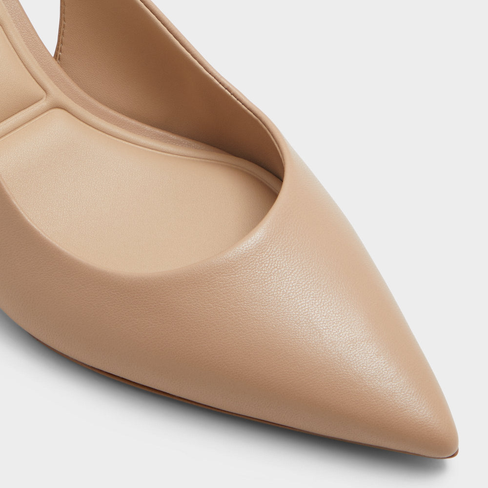 Beige Uliana Beige Women's Block heels - Slingback heel, Block heel | Aldo