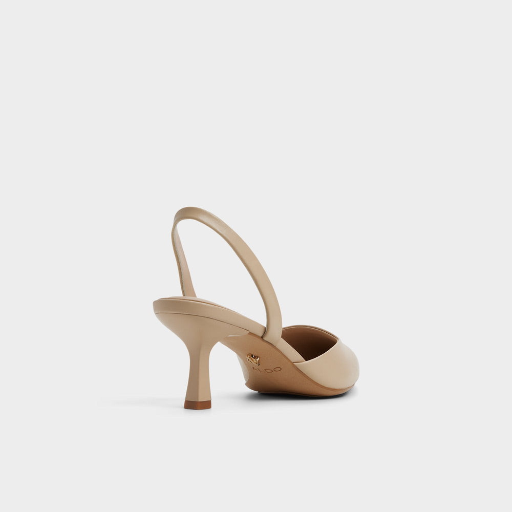 Medium Beige Gavedessi in Medium Beige - Slingback heel, Kitten heel | Aldo
