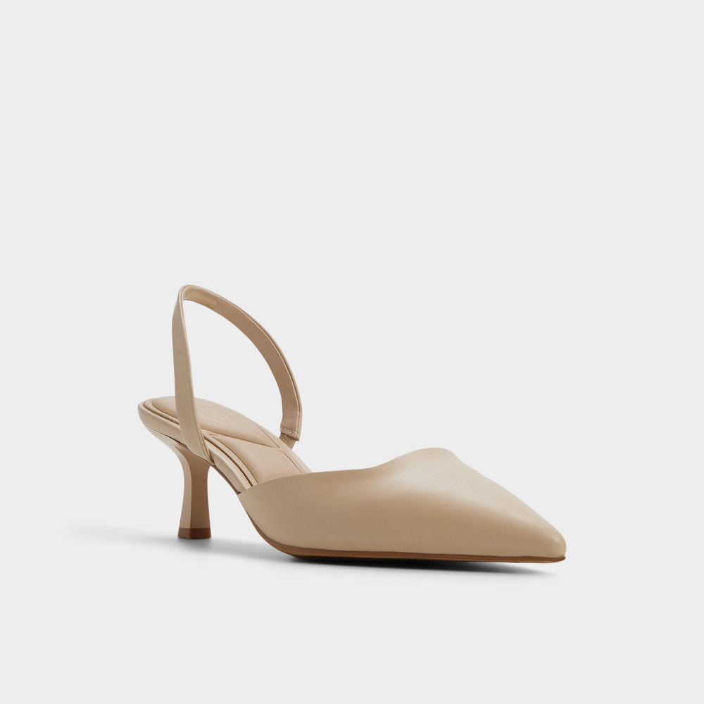 Medium Beige Gavedessi in Medium Beige - Slingback heel, Kitten heel | Aldo