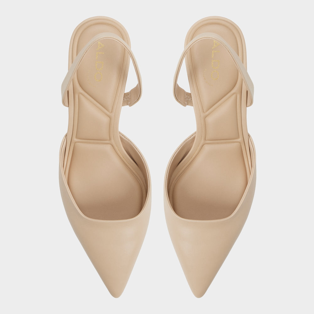 Medium Beige Gavedessi in Medium Beige - Slingback heel, Kitten heel | Aldo