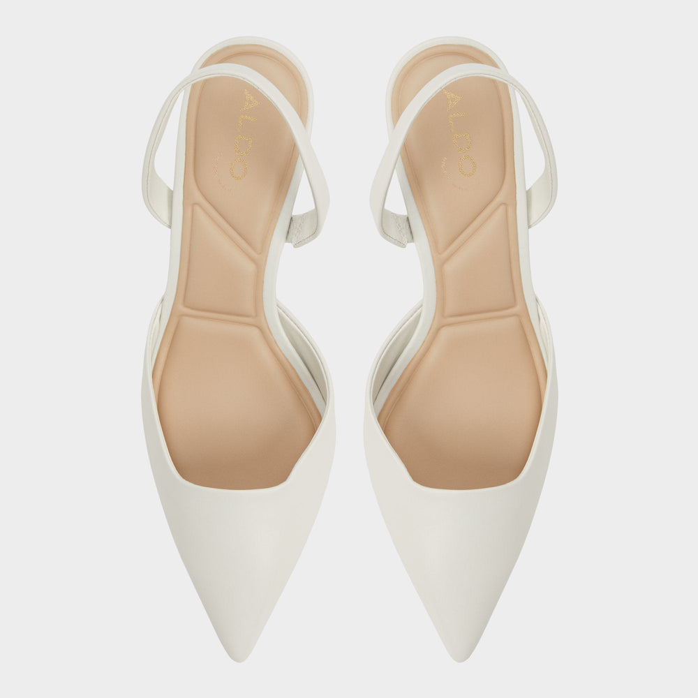 Open White Gavedessi Open White Women's Kitten heels - Slingback heel, Kitten heel | Aldo